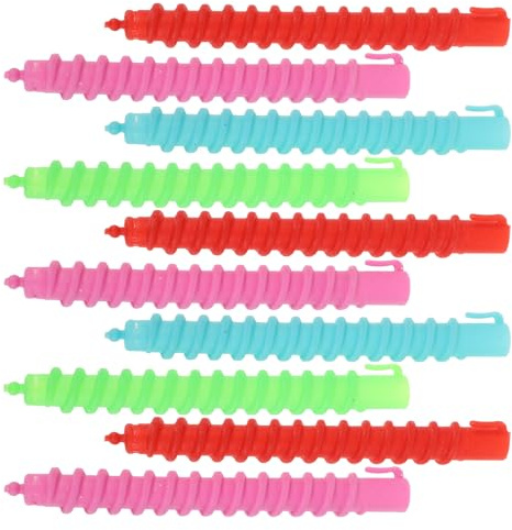 LRXIYODE 60 Bigoudis Spiralés Creux pour Permanente, Tiges pour Boucles Résistantes, Taille Large, Plastique Léger, pour Cheveux Courts à Longs, Outil Coiffure Couleur Couleur Aléatoire