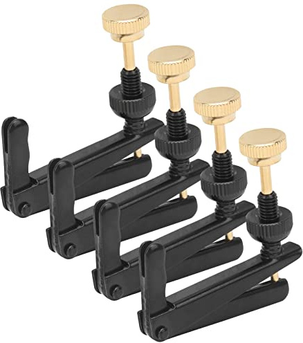 Cello-Feinstimmer, Metall-Feinstimmer Ersatz Langlebige 3/4-4/4 Violin-Feinstimmer für Cello(Schwarz)