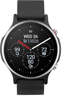 ASUS VivoWatch 6 (HC-D06) Fitness Smartwatch with Blood Pressure Control, Electrocardiogram and Oxygen Saturation SpO2, Health, Sports, Black, Black, Unica, Elegant