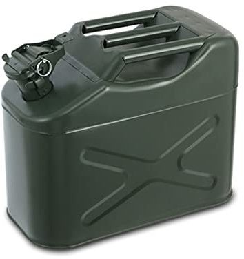 Mafatian Recipientes para Gasolina El Gas metálico Puede incluir el ejército de Combustible Verde, Placa de Laminado en frío estándar de Gasolina, cucharón de Gasolina, Hierro 0.8mm (5L, 10L, 20L)