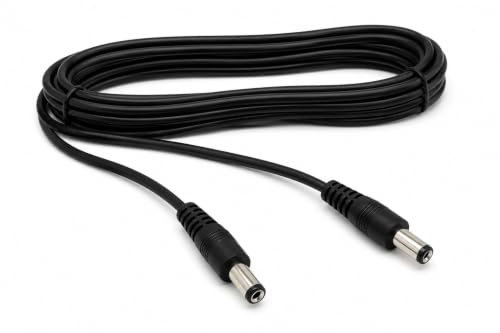 2m 2.1mm x 5.5mm Male to Male DC Connector Lead Power Cable for CCTV Cameras, LED Signs, Solar Powered Devices, Music Instruments (6.5ft)