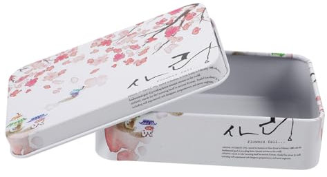 Box Tinplate Box Hair Clip Earrings Necklace Metal Container with Lid Decor Hair Barrettes Hair Pin Storage Tins with Lid Storage Case Candy Container Biscuit Mini