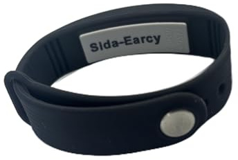 Sida-Earcy Vibrating Alarm Reminder Watch, Silent Alarm Wristband up to 15 Personal Alarms or Pill Reminders per Day (Black)
