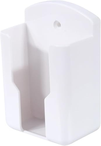 Daaxing - Soporte de pared para control remoto de aire acondicionado, organizador de almacenamiento de pared para mando a distancia, caja de almacenamiento para mando a distancia, color blanco (pequeñ