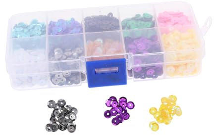 PLAFOPE Handgemachte Kleidung Mit Funkelnden Fischschuppen Pailletten Teilige Box Für Kostüme Und Schmuck Für Feste Und Kreative Projekte