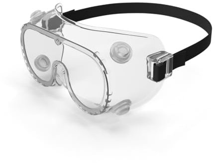 Milosc Safety Goggles, Clear Wraparound, Eye Protection for DIY, Lab, Grinding Protective Glasses Transparent Goggles