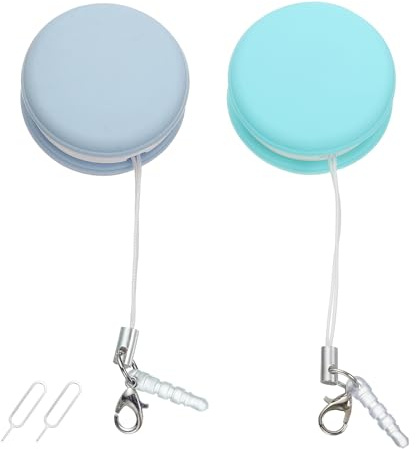 sourcing map 2Pcs Screen Cleaners Blue Green Phone Screen Cleaning Wipes, Fingerprint Proof Cleaning Ball for Mobile Phones, Computers, Tablet Touchscreens, Car Screens
