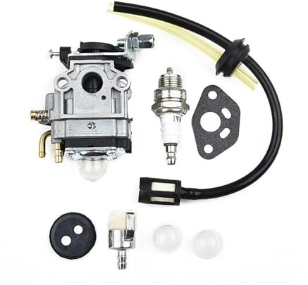 Genérico Carburador desbrozadora Kits de carburador para Kawasaki TH23 TH26 TH34 23CC 25CC 26CC 33CC 35CC para bujía, Tubo Flexible Filtro Combustible