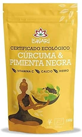 Iswari Curcuma-Pimienta Negra Superalimento 150Gr; Bio 1 Unidad 200 g