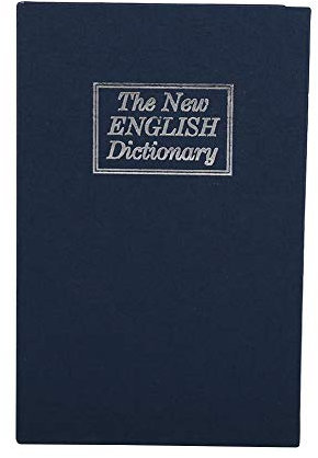 Caja fuerte de desviación en forma de libro con cerraduras de combinación. Libro secreto caja fuerte secreto/caja fuerte secreto libro para dinero/plata/joyería(azul)