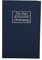 Caja fuerte de desviación en forma de libro con cerraduras de combinación. Libro secreto caja fuerte secreto/caja fuerte secreto libro para dinero/plata/joyería(azul)