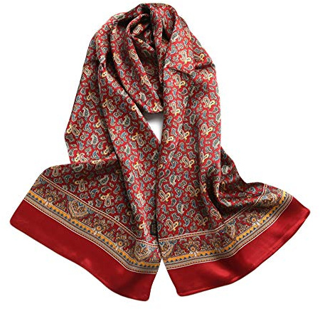 UK_Stone 100% Seide Paisley Blumen Halstuch Herren Schal