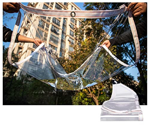 NA LI JIN BO Abdeckplane Holz,wasserdichte Plane Heavy Duty, PVC Transparente Planen Anti-Aging-Isolierung Gewächshausabdeckung 0,3 Mm Klare Markise Vordach Terrassenüberdachung Winddicht