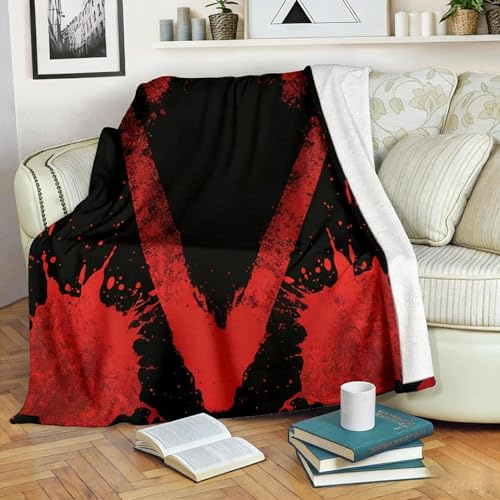 SPONYBORTY Flanelldecke 3D-Druck superweiche Mikrofaser-Kleindecke als Sofakissen-Bettdecke oder Wohnzimmer-TV-Decke Bett/A / 140X110cm