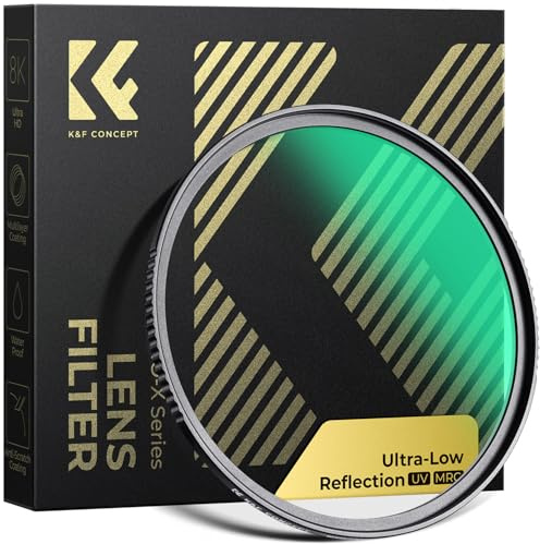 K&F CONCEPT Nano-Xcel 37mm Filtro UV Ultrabaja Reflectividad | Filtro de Protección Reflex Ultra Baja con HD Vidrio Óptico Revestimiento Nano - FV705