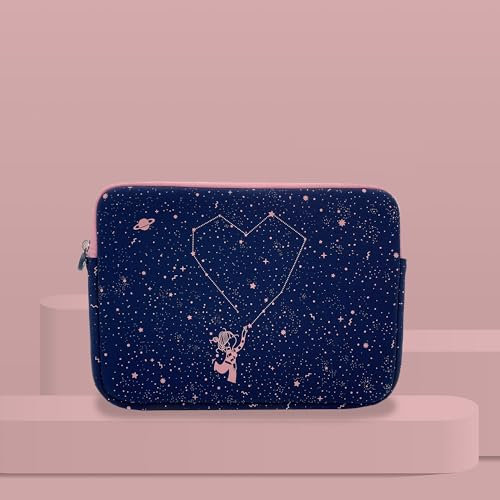 WONDEE La Volatil Opportunità Custodia/Valigetta Universale 11 Pollici per Tablet con Cerniera e Design a Stelle - Compatibile con iPad, Samsung, Lenovo e tutti i dispositivi fino a 11