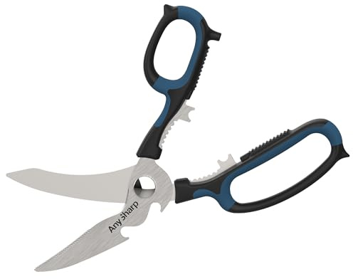AnySharp Smart Sizzors 'Cut Anything' Multi-Purpose Scissors, Blue