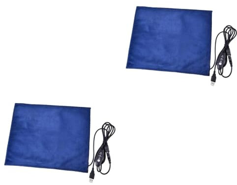 WOONEKY 2stücke USB-heizmatte Für Haustiere Konstant Temperiert Für Katzen Und Hunde Flexible Anwendung Als Heizung Für Tierbetten Und Nester Energiesparend Blau