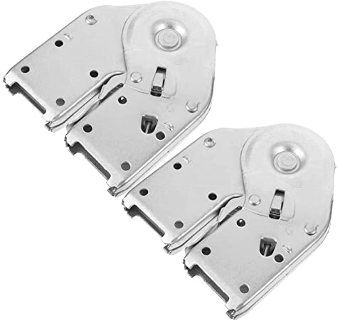 SEWOART 2 Pcs Aluminum Alloy Ladder Hinges 180° Locking Folding Step Ladder Brackets Iron Joint Heads 2.0mm Thick for Folding and Replacement Use