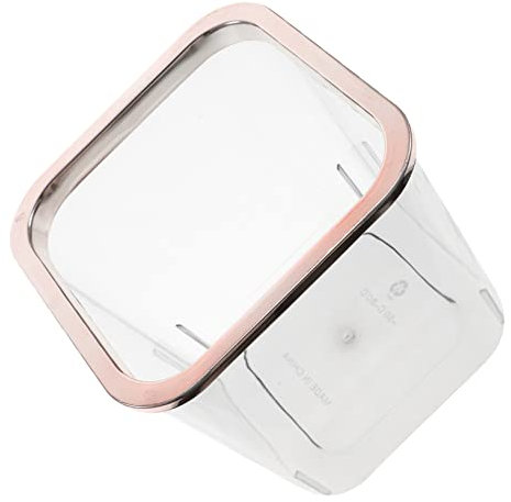 Ciieeo Desktop Trash Can Small Gray Square Mini Wastebasket Plastic Desktop Garbage Bin for Bedroom Office Desk Storage