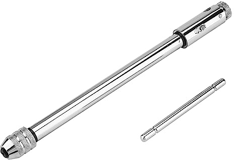 Nikou Einstellbarer T-Griff Ratsche Windeisen M3 M8 & M5 M12 für Gewindebohrer & Schneideisen Set, Ratschenschlüssel, 3/8-Zoll-Antrieb, robuste Stahlkonstruktion
