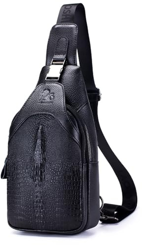 pundarika herren brusttasche leder umhängetasche herren sling bag handtasche männer umhängetasche