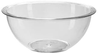 Giganplast Insalatiera ciotola cristal plastica trasparente 100% made in italy (10,35 Lt) cm ø 40x18 h