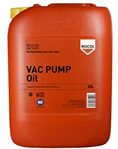 Rocol 16805 Vac Pump Oil (NSF Reg) Food Grade Compressor And Hydraulic Oil 20L