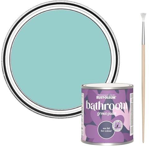 Rust-Oleum Mould-Resistant Blue Bathroom Grout Paint -Teal 250ml