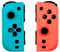 Konix Paire de manettes Joypads pour Nintendo Switch et Switch OLED - Autonomie 8 h - Fonction vibration - Bleu et rouge