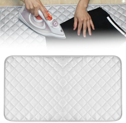 Tapis De Repassage sur Table,Antidérapant Repassage Isolante Couverture,Portable pour Voyager La Maison(45×85cm)