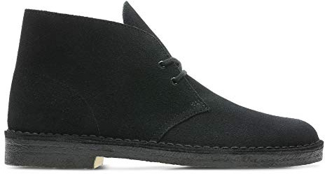 Clarks Desert Boots - Polacchine Uomo, Pelle, Nero (Black Suede-), 42 EU