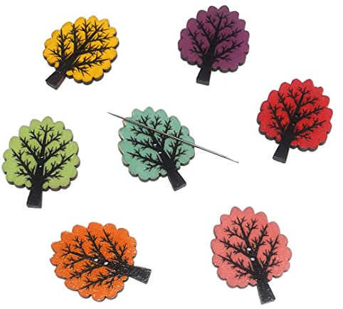 Magnetischer Nadelhalter, 5 Stück, niedlicher Nadelhalter, magnetischer Nadelhalter, magnetischer Nadelhalter für Stickerei, Kreuzstich, kleiner Baum