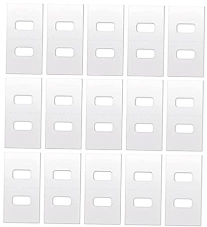 Garneck 24 Stück PVC Vertikaljalousien Reparatur Tabs Transparent Hochtemperaturbeständig Mit Starkkleber Für Lamellenschutz Und Ersatz Von Jalousien