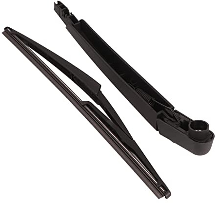 Akozon Juego de Brazos y Escobilla de Limpiaparabrisas Trasero, Juego de Escobilla de Brazo de Limpiaparabrisas Trasero de Coche 287815304R Negro para DACIA SANDERO 2005-2015