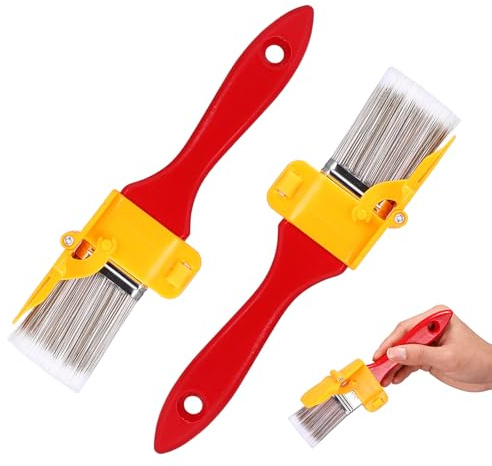 2Pcs Cutting in Paint Brush Edger - Interior Wall Concealed Corner Painting Tool