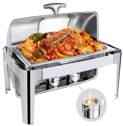 Chafing Dish Edelstahl Hochglanz speisenwärmer 9L Kapazität GN 1/1 65mm Tiefe