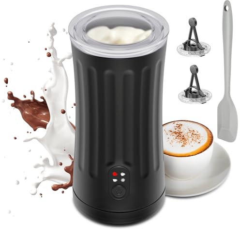 Ovetedot Milchaufschäumer für Heißen und Kalten Milchschaum, Automatische Abschaltung Kaffee Aufschäumer