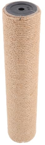 Levemolo Rascador Vertical de Yute Natural 60 Cm para Gatos Accesorio Repuesto Resistente para Interior Que Fomenta el Bienestar y Juego Activo