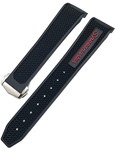 NEYENS Silikon-Uhrenarmband für Omega Sxwatch Speedmaster 007 Seamaster 300 AT150, 22 mm, Silikon-Uhrenarmband, 18 mm, Achat