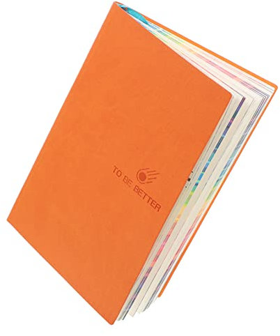 LALAFINA Leather Design Notebook Daily Planner for Women Notebook Portable Notepad