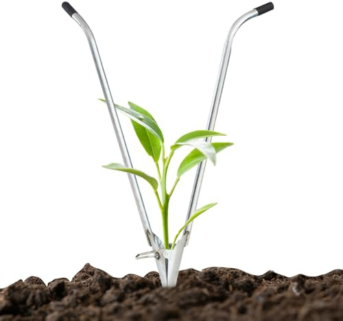 Herramienta de plantador de cebolla de jardín, herramienta de siembra y siembra para plantas, multifuncional para ahorro de trabajo para flores y árboles frutales