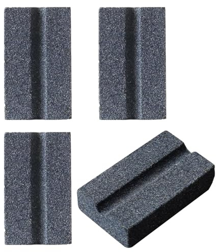 Yonfas 4-Piece Dart Tip Sharpener Set, V-Shaped Sharpening Stone for Metal Dart Points, Essential Dart Accessories for Precision Play