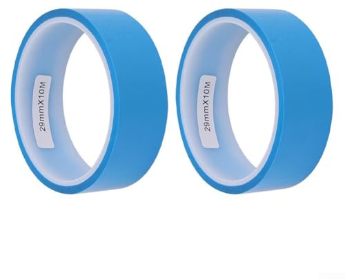 Oniissy Pet For Bike Tire Liner 21-29mm for Tubeless Rims, 10m Length Vacuum Rim Tape, Compatible with Road and Mountain Bikes, 0.1mm Thin Sealant Strip, Includes 2 Pads(29mm*10m)