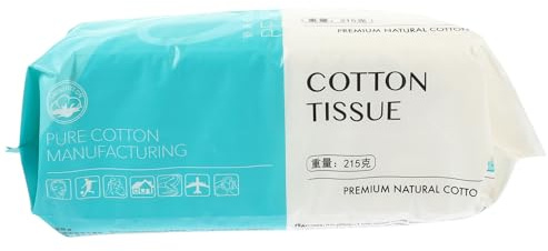 Lingettes Nettoyantes Visage en Coton, Sachet à Extraction | Format Pratique pour Voyage et Déplacement Professionnel, Usage sur Visage et Bureaux, pour Amies
