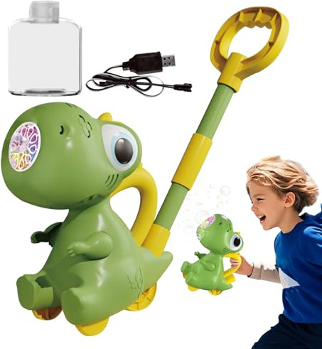 Tipe Prato Bolle, Dinosauro Bolle spazzaneve,Blower Maker con luce a LED | 10 Buche, Giocattoli da Giardino Dinosauro, Divertimento all'aperto per