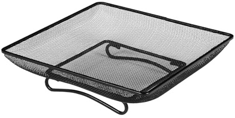 Alimentador de Tierra - Bandeja de Malla Cuadrada, Comederos para Aves Silvestres, Estación de Suministros de Alimentación con Tazón de Malla Metálica | Suministros para Mascotas para Conejito,