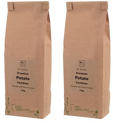 Dr Forest Organic Potato Fertiliser 3-5-8 - Slow Release High Potash Plant Food for Potatoes - Chloride-Free Feed for Maincrop and Earlies - Made with Organic Ingredients - Handmade in Stockport