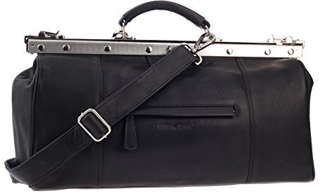 Greenburry OILY TUMBLED Aktentasche Doktortasche Schwarz 44x16x28 cm