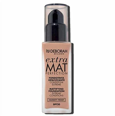 DEBORAH Milano – Grundierung Extra Mat Perfection, 30 ml, 36 g, Flüssigkeit, für Frauen, Farbe: Beige